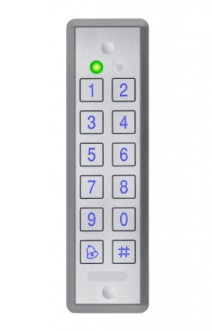 DVMS65 - Lecteur/clavier ROSSLARE Piezzo antivandale multiprotocole ultra plat rétrocéclairé